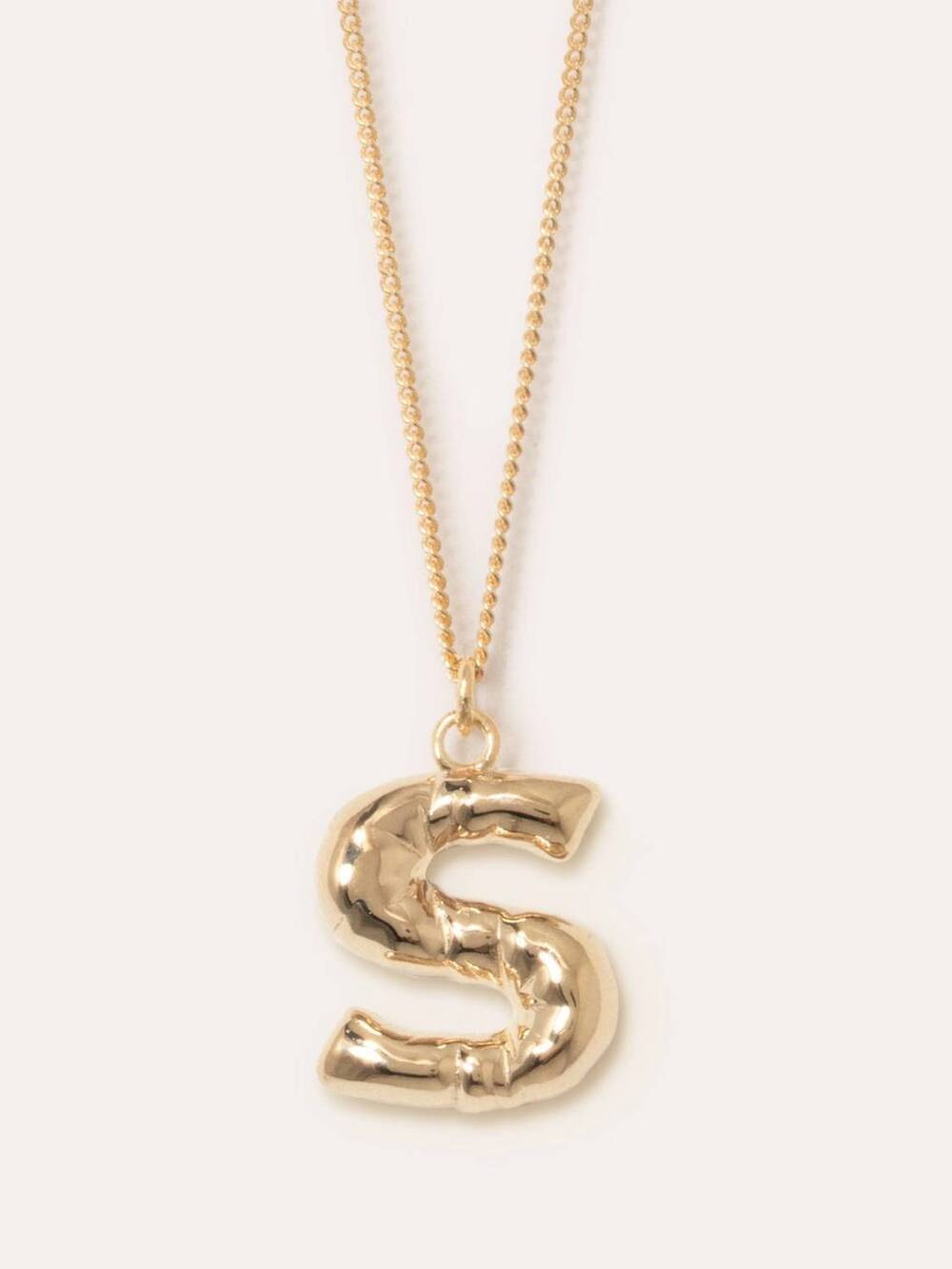 NEW COMPLETEDWORKS women's plated s pendant with chain necklace in gold